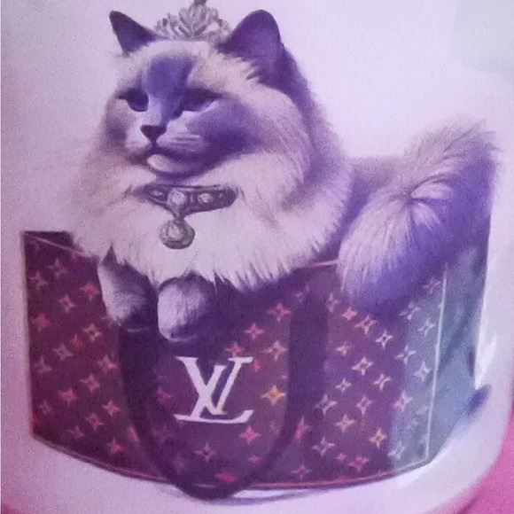 Designer Inspired Cat Large Mug - Picture 3 of 9